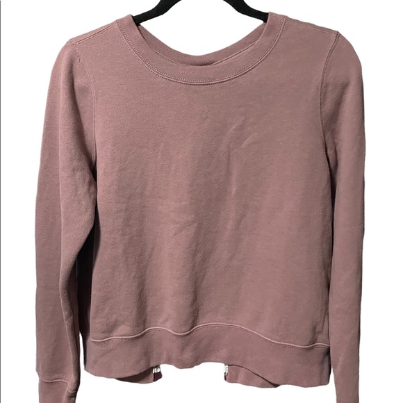 Abercrombie & Fitch Tops - Abercrombie & Finch Sweatshirt with back zipper & Lace Inset. EUC